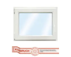 Kunststofffenster RC2 VSG ARON Basic weiß 900x700 mm DIN Links