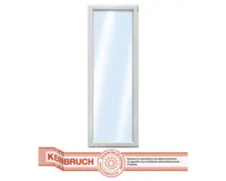 Kunststofffenster RC2 VSG ARON Basic weiß 650x1350 mm DIN Rechts