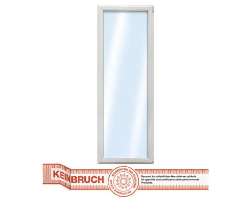 Kunststofffenster RC2 VSG ARON Basic weiß 650x1350 mm DIN Rechts