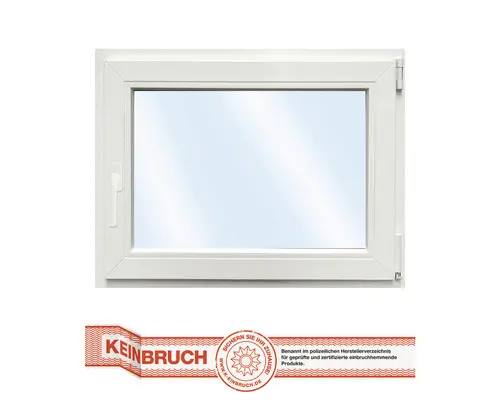 Kunststofffenster RC2 VSG ARON Basic weiß 900x700 mm DIN Rechts
