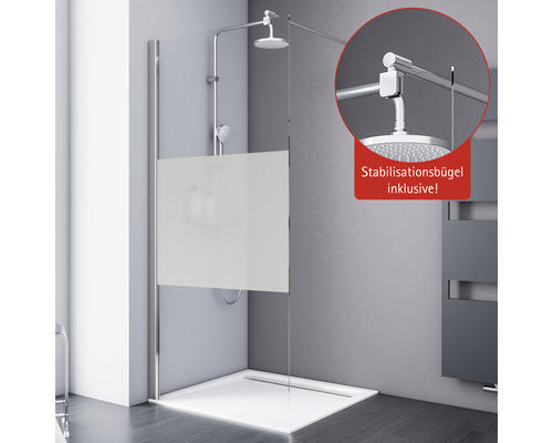 Raumdusche Schulte Alexa Style 2.0 1000x1900 mm Dekorglas Dezent chrom