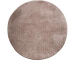 Hornbach Teppich Shaggy Wellness taupe rund Ø 80 cm