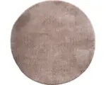 Hornbach Teppich Shaggy Wellness taupe rund Ø 80 cm