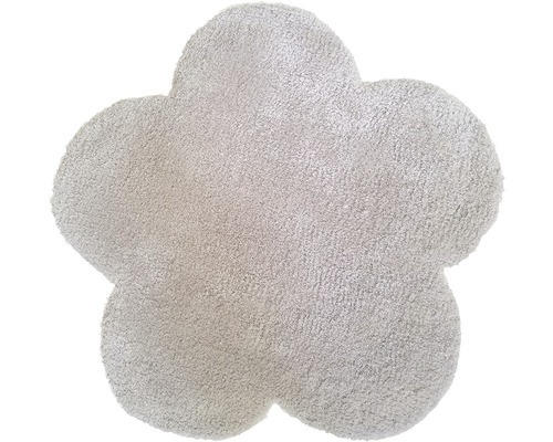 Teppich Blume beige 60x60 cm