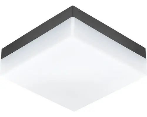 LED Außendeckenleuchte Sonella anthrazit 1-flammig mit Leuchtmittel 820 lm 3000 K warmweiß IP44