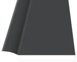 Abdeckleiste PVC titan 3x30x1400 mm