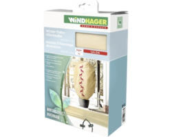 Winter-Deko-Vlieshaube Protect XXL 1,4x2 m Hirschmotiv beige