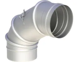 Bogen Jeremias EW-FU 0-90° Ø180mm drehbar mit Tür