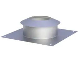 Kopfabdeckung Jeremias EW-FU Ø120mm mit Wetterkragen