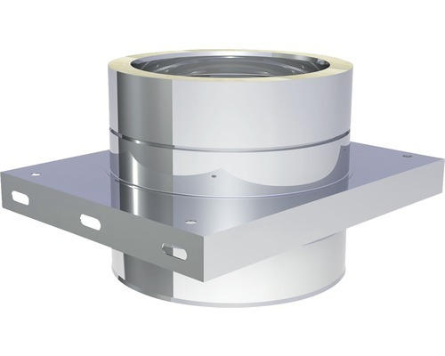 Grundplatte Jeremias DW-Eco für doppelwandiges Abgassystem für Zwischenstütze Ø160mm