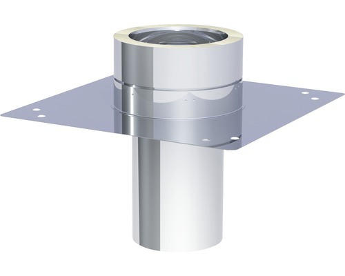 Grundplatte Jeremias DW-Eco für doppelwandiges Abgassystem z. Kaminerhöhung rund Ø150mm