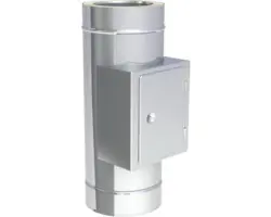 T-Stück Jeremias DW-FU mit gegenüberliegenden Reinigungselement Ø160mm