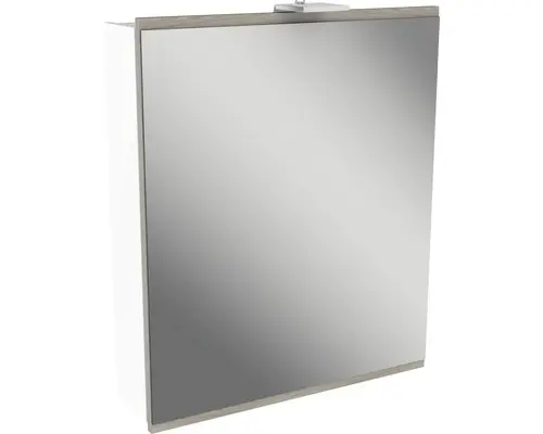 LED-Spiegelschrank Fackelmann Lima 1-türig 60x73 cm weiß/Steinesche