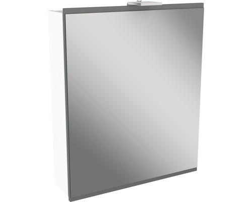 LED-Spiegelschrank Fackelmann Lima 1-türig 60x73 cm grau