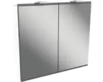 Hornbach LED-Spiegelschrank Fackelmann Lima 2-türig 80x73 cm weiß grau