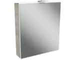 Hornbach LED-Spiegelschrank Fackelmann Lima 1-türig 60x73 cm Steinesche/weiß