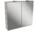 Hornbach LED-Spiegelschrank Fackelmann Lima 2-türig 80x73 cm Steinesche