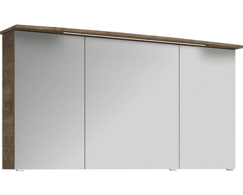 LED-Spiegelschrank Pelipal Xpressline 4010 3-türig 140x17x70,3 cm eiche natur