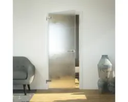 Pertura Glastür Studio Chinchilla 82,1x200,3x0,8 cm DIN Links (Ö-Norm)