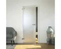 Pertura Glastür Studio Satinovo 87,1x200,3x0,8 cm DIN Links (Ö-Norm)