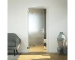 Pertura Glastür Junior Chinchilla 82,1x201,3x0,8 cm DIN Links (Ö-Norm)