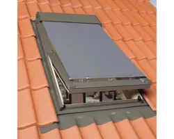 Netzmarkise FAKRO AMZ New Line graphitgrau manuell 134 x 98 cm (12)