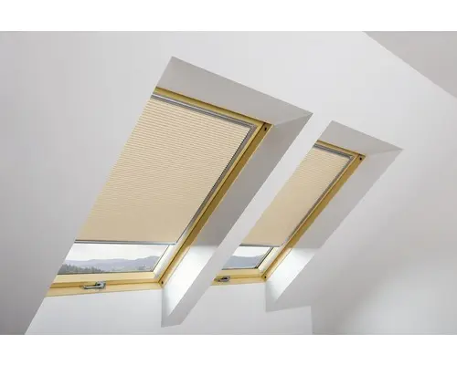 Wabenplissee FAKRO beige manuell 55 x 98 cm (02)