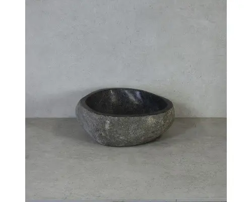 Aufsatzwaschbecken Riverstone S Ø 30-40 cm basalt