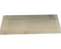 Waschtischplatte Sanox Baumkante Schwartenbrett 60x46x4 cm eiche matt