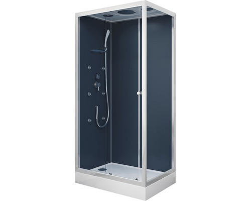 Designdusche Aurlane Blue River Rectangle 2.0 110x80x219 cm