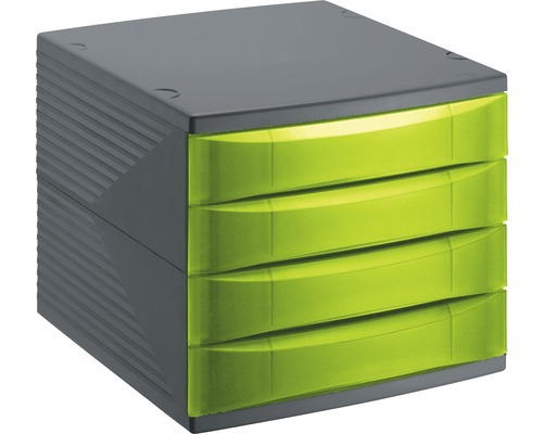 Bürobox Quadra 4 Schübe grün