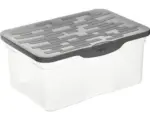 Hornbach Aufbewahrungsbox Rotho 39 x 17,5 x 27 cm anthrazit transparent