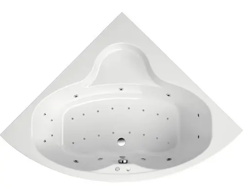 Whirlpool Ottofond Pirin System Exklusiv 148x148 cm weiß