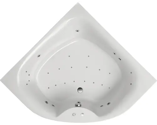 Whirlpool Ottofond Tirana System Exklusiv 150x150 cm weiß