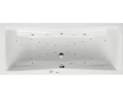 Whirlpool Ottofond Lusaka Duo System Exklusiv 190x80 cm weiß