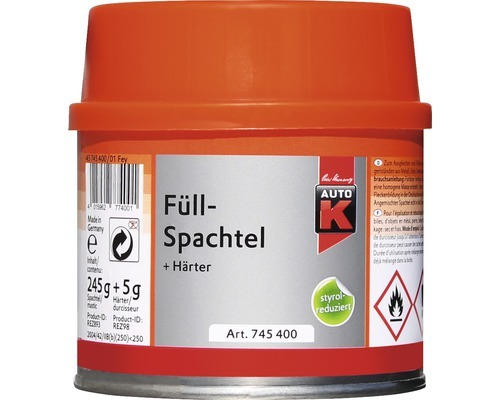 Auto-K Füllspachtel + Härter 250 g