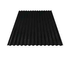 PRECIT Wellblech Sinus S18 76/18 Big Stone Tiefschwarz RAL 9005 2000 x 1108 x 0,5 mm