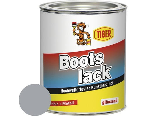 Tiger Bootslack glänzend RAL 7001 silbergrau 750 ml