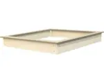 Hornbach Sandkasten Sunny Sandy Holz inkl. Abdecktuch 127x127x17 cm grau