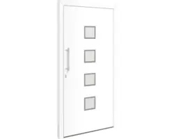 Haustür Tennessee Aluminium 1100 x 2100 mm links mit 3-fach Veriegelung (weiß)