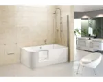 Hornbach Duschbadewannen Set Ottofond Free-Gate 703915 links 180x80 cm weiß