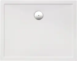 Extraflache Rechteck-Duschwanne Ottofond Memphis 100x80x3,5 cm weiß