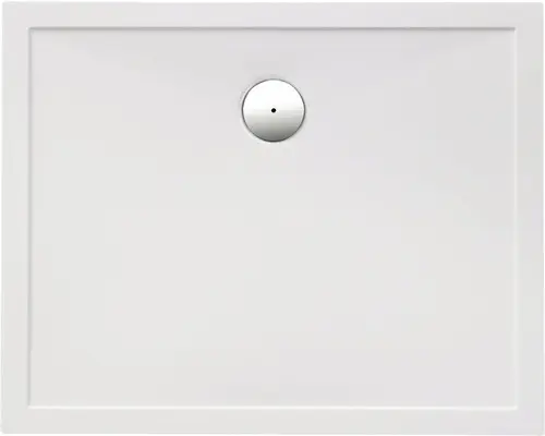 Extraflache Rechteck-Duschwanne Ottofond Memphis 100x80x3,5 cm weiß