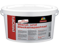 Wand- und Deckenspachtel Glemadur weiß 7 kg