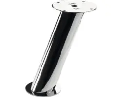 Thekenkonsole Ø40x165 mm Stahl verchromt 2 Stück