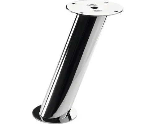 Thekenkonsole Ø40x165 mm Stahl verchromt 2 Stück