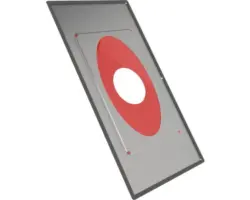 Deckenblende Jeremias DW-ECO 41-55° mit Dampfsperre Ø130mm