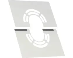 Deckenblende Jeremias DW-ECO 0-30° 2tlg mit Hinterlüftung 150mm