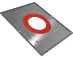 Deckenblende Jeremias DW-FU 0-20° mit Dampfsperre Ø150mm