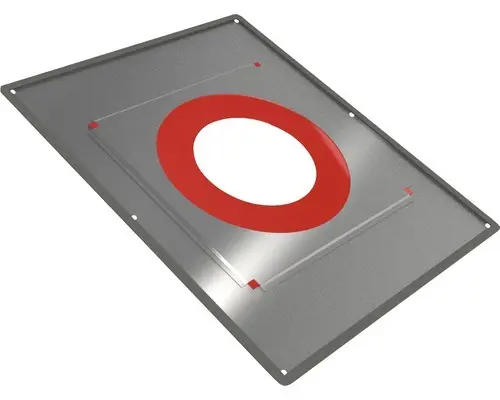 Deckenblende Jeremias DW-FU 0-20° mit Dampfsperre Ø150mm